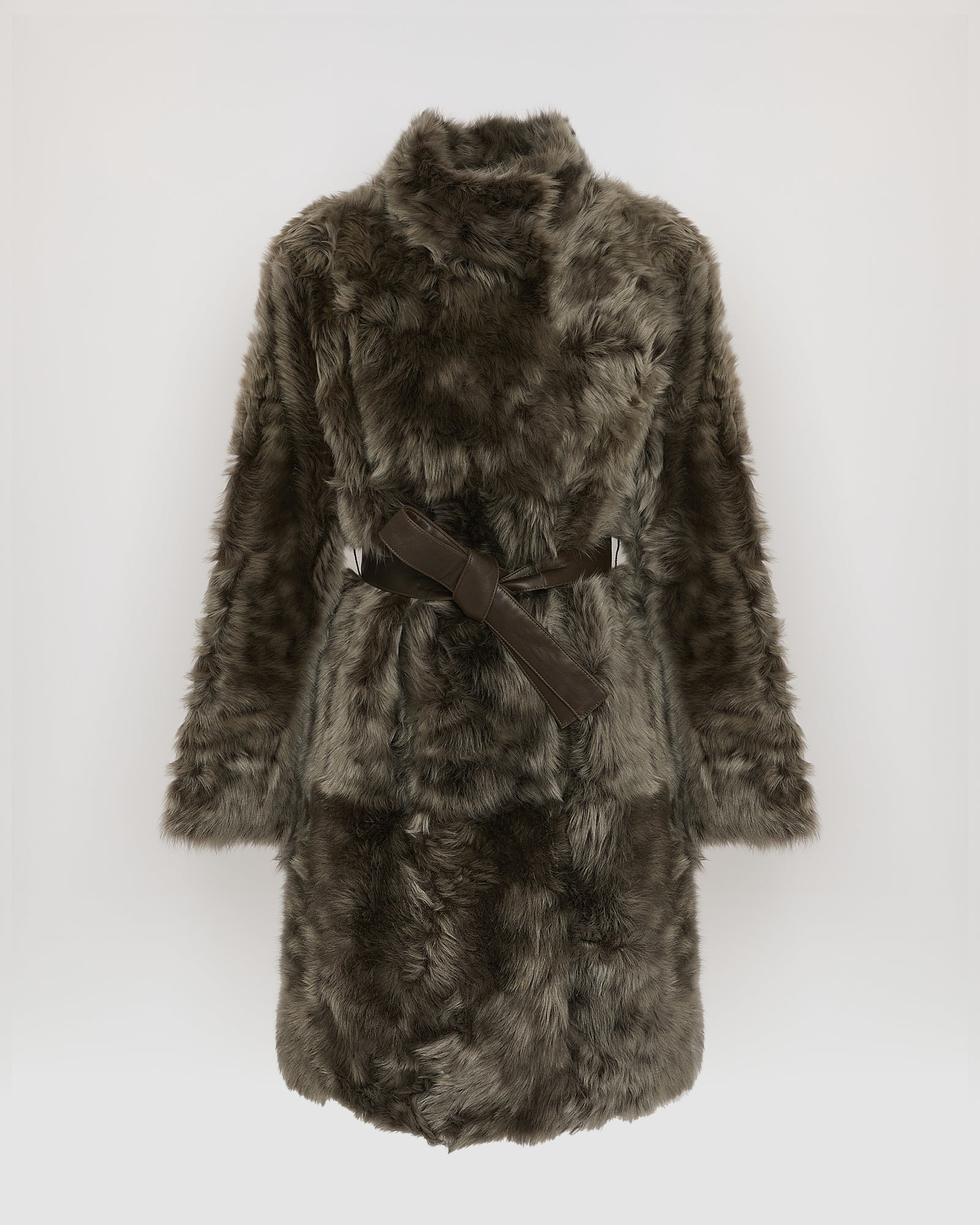 Manteau réversible en agneau de Toscane -Yves Salomon