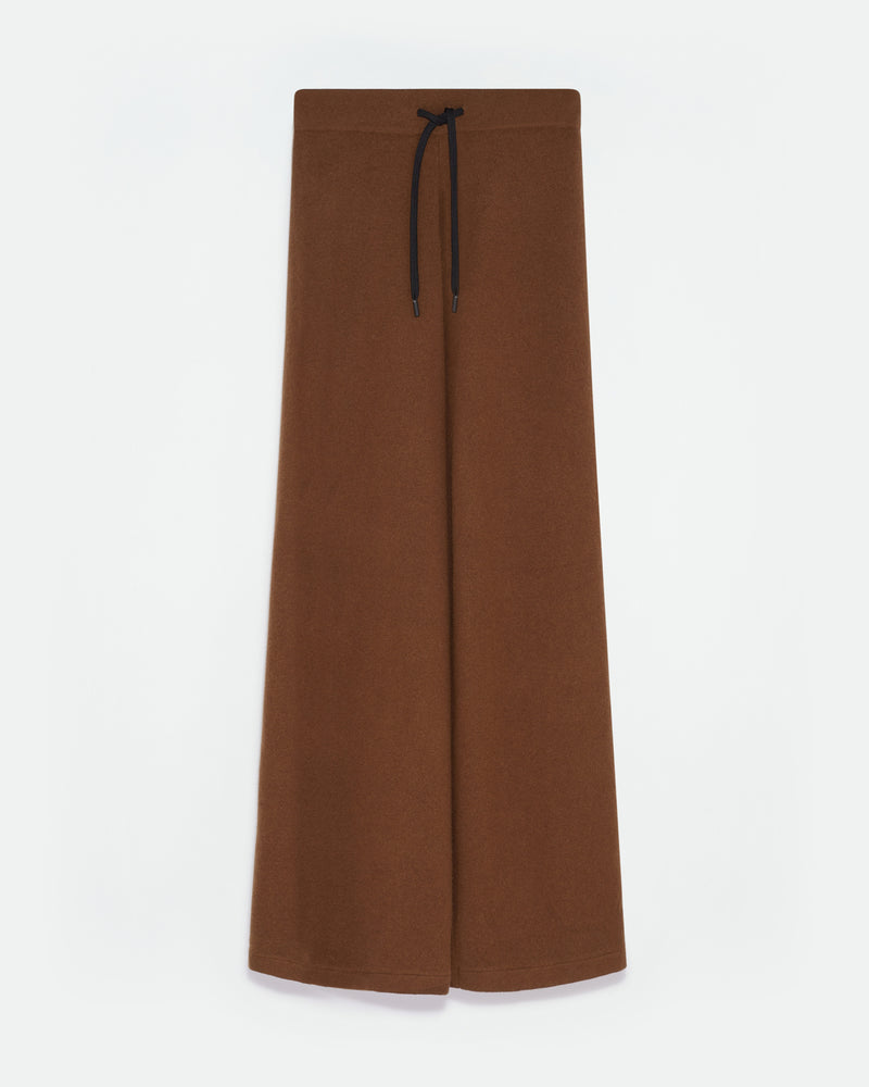 Wide-leg knit trousers