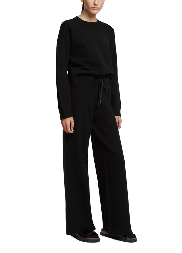 Pantalon large en maille