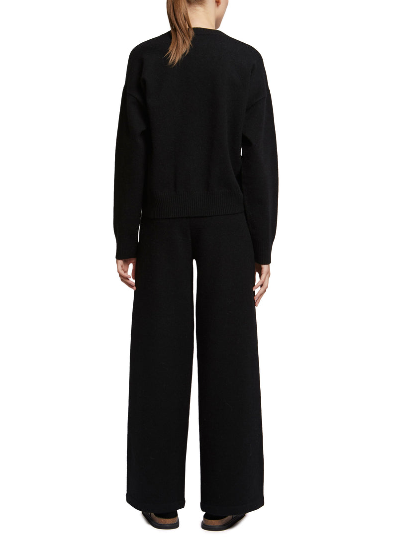 Pantalon large en maille