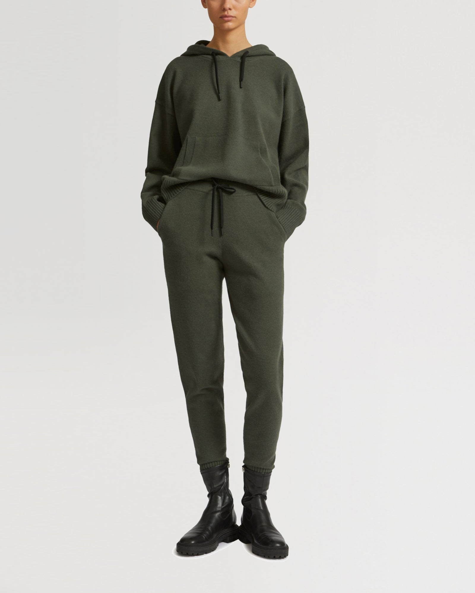 Pantalon jogging en maille-Yves Salomon - Soldes d'hiver - Winter Sale