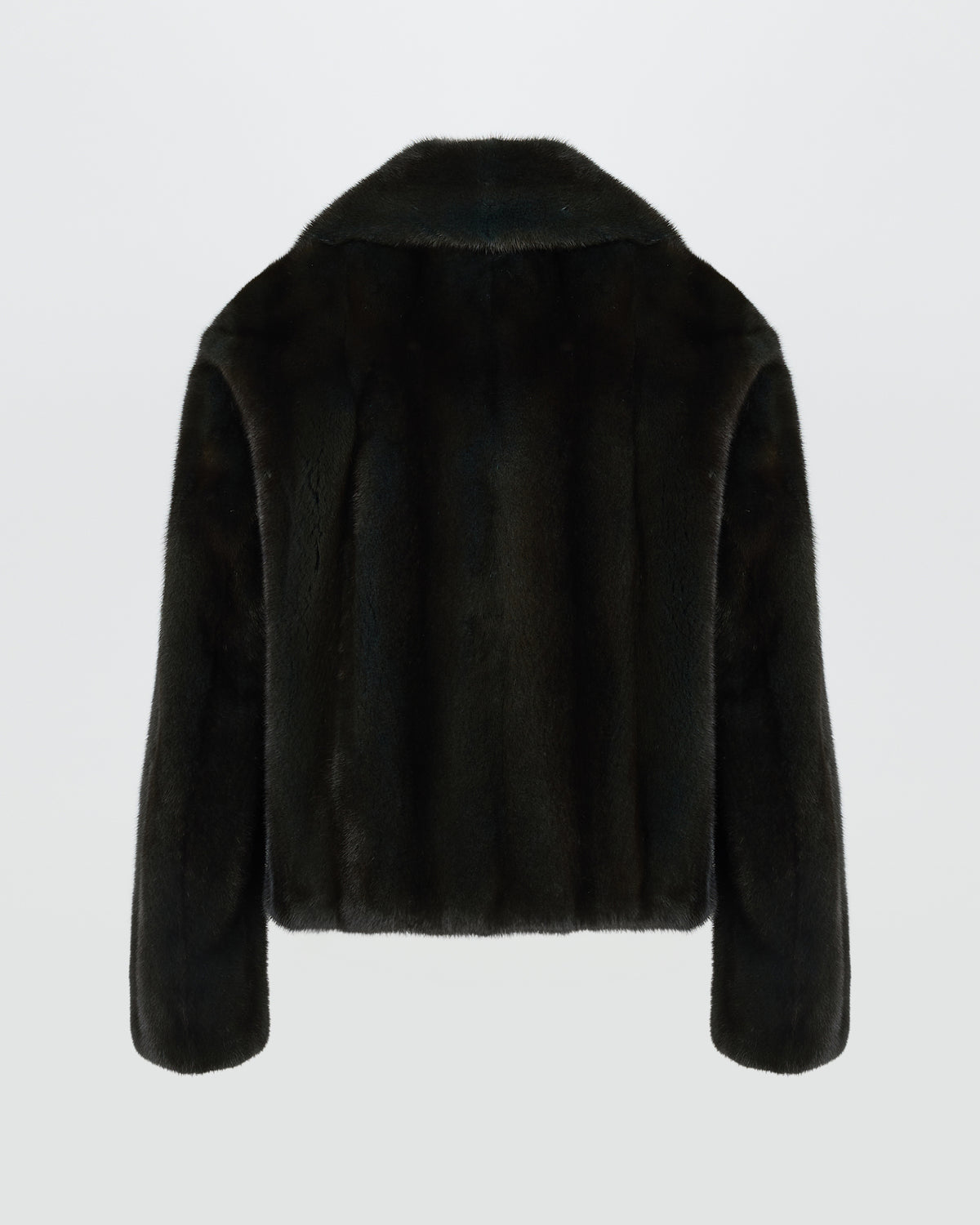 Veste courte en fourrure de vison à poils longs - Yves Salomon - Nouvelle collection Automne Hiver