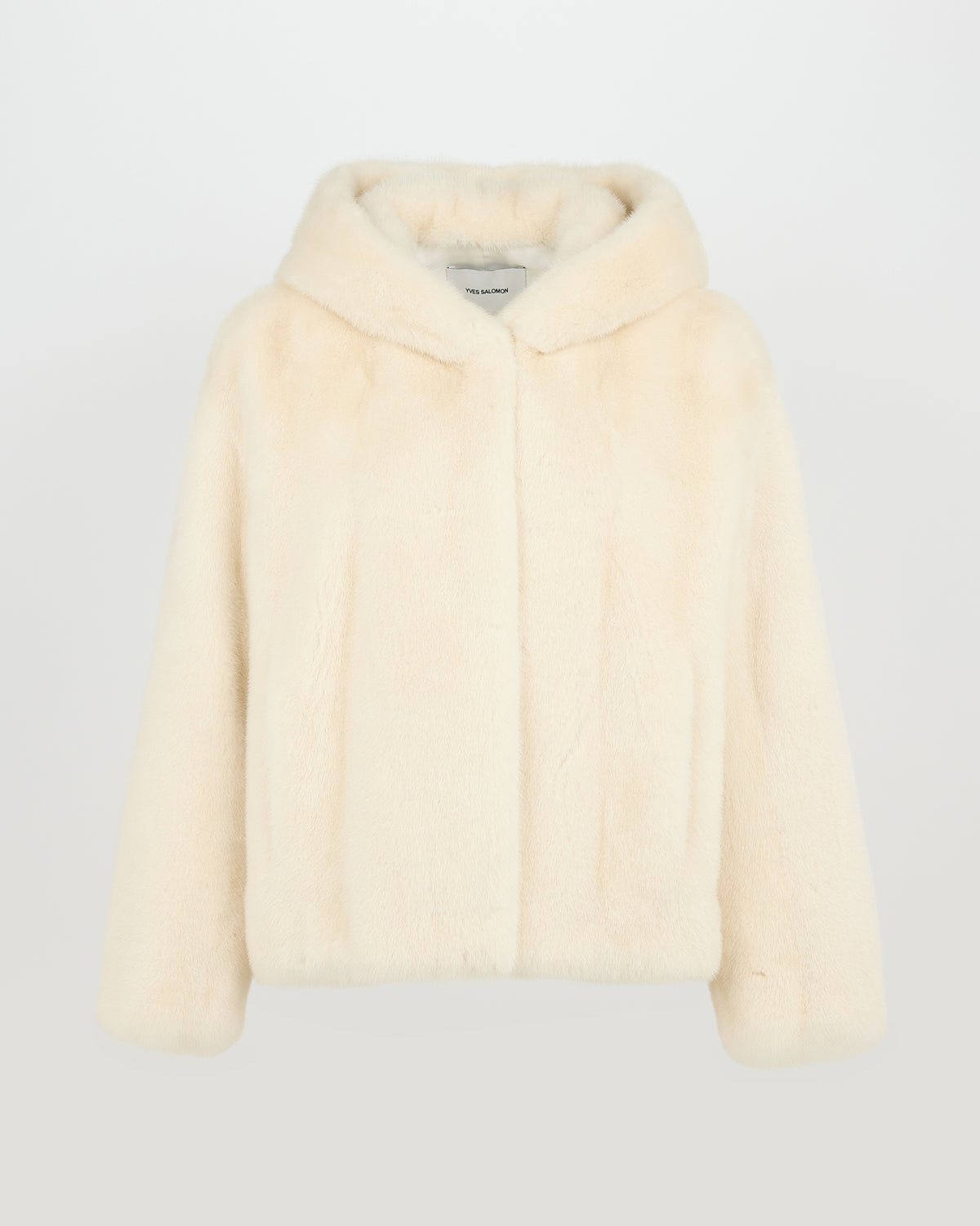 Veste à capuche en fourrure de vison à poils longs - Yves Salomon - Nouvelle collection Automne Hiver