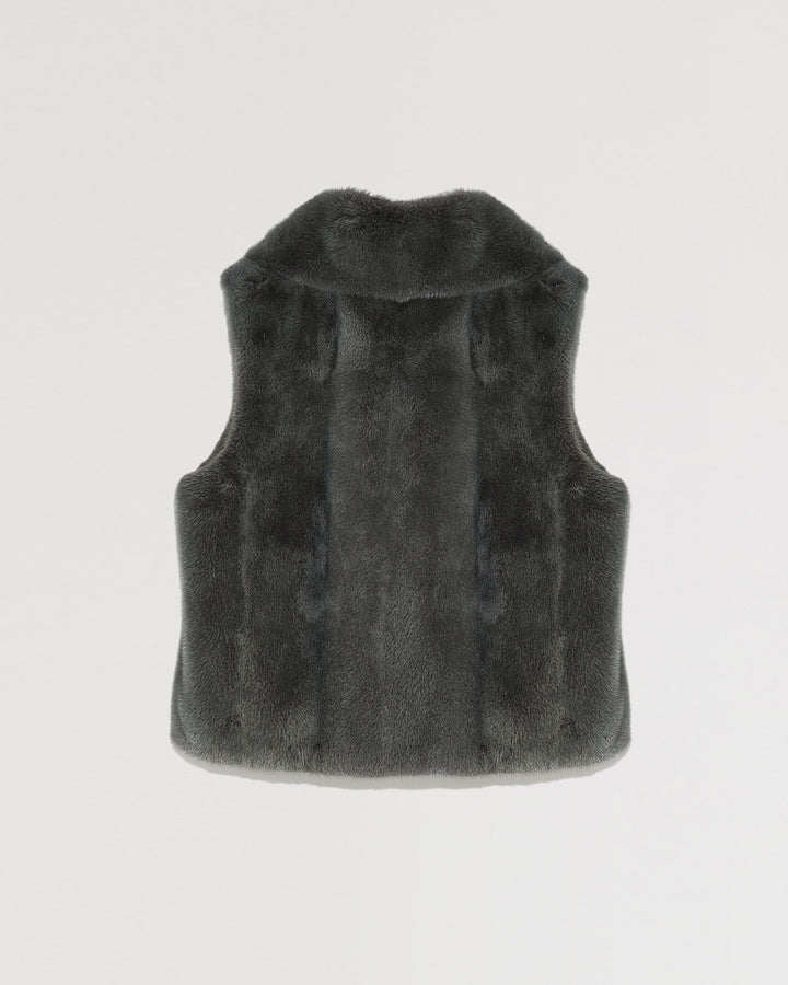 Gilet sans manches en vison-Yves Salomon - Soldes d'hiver - Winter Sale