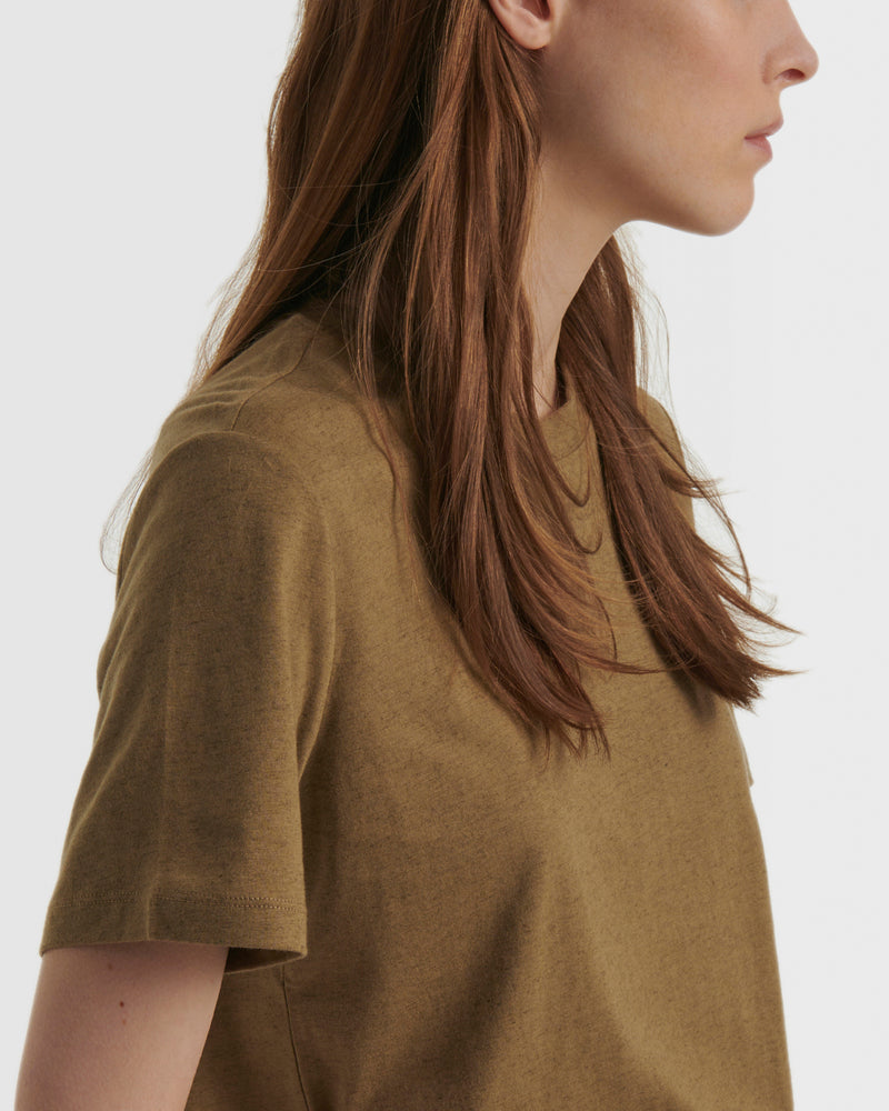 T-shirt en jersey coton cachemire