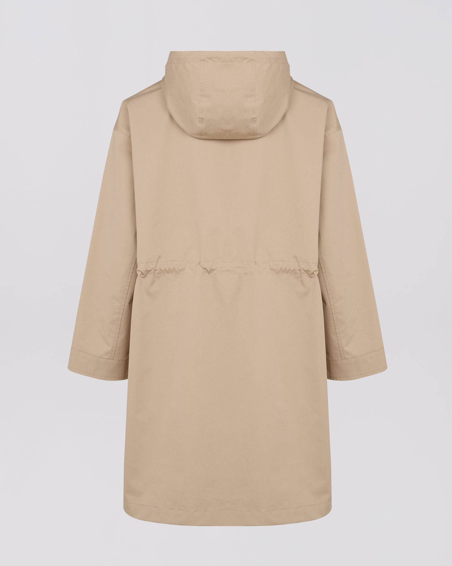 Parka longue en tissu technique mix coton