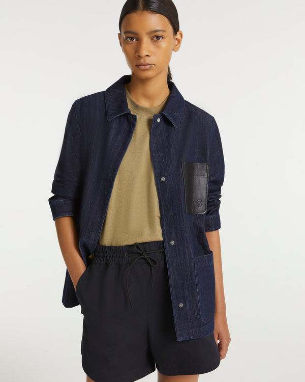 Denim workwear jacket - blue