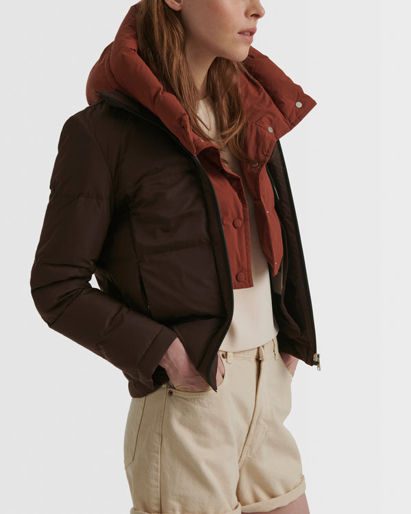 Short foldable jacket