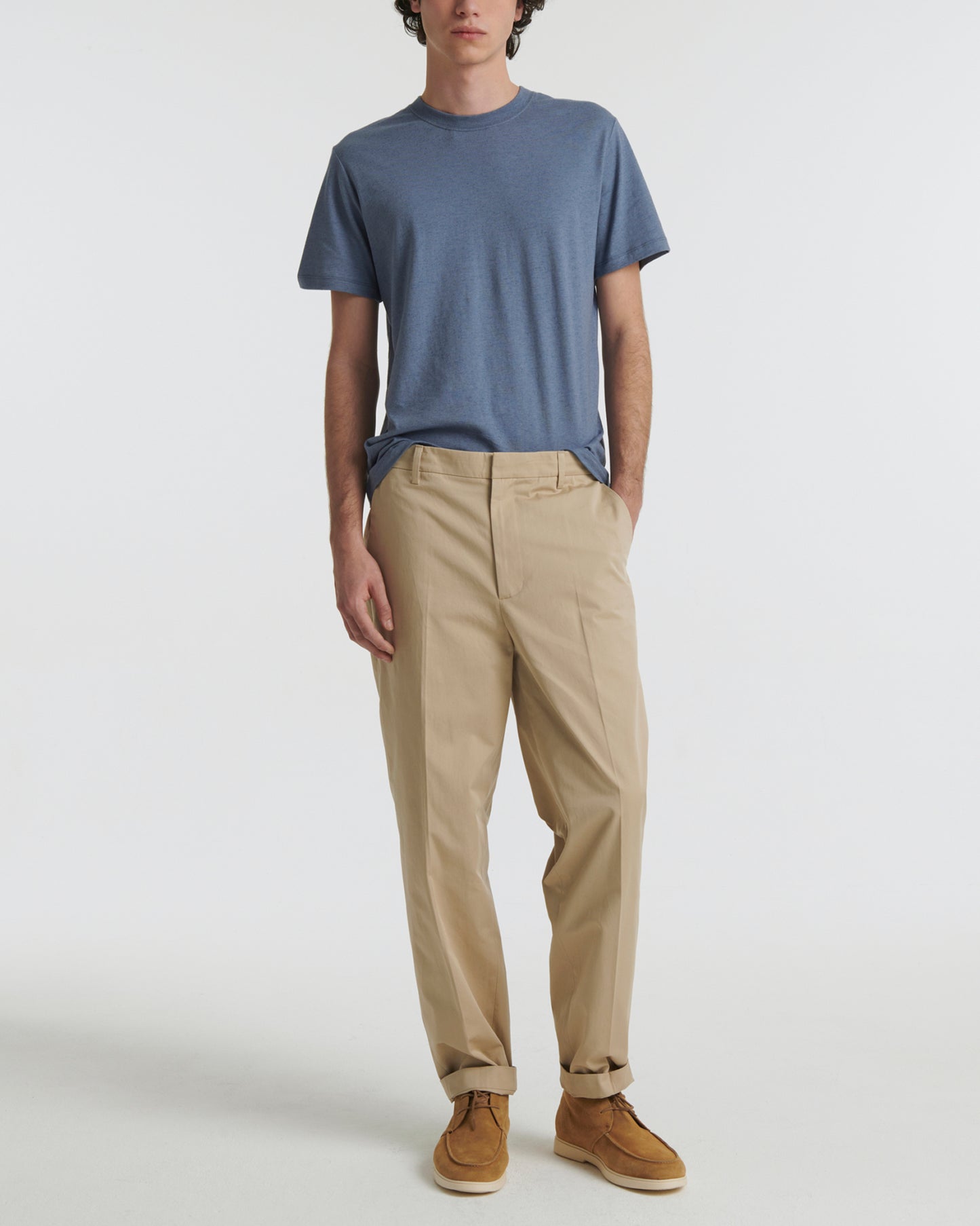 Pantalon droit en coton