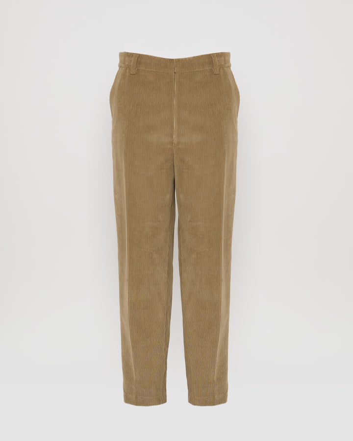 Corduroy straight leg trousers
