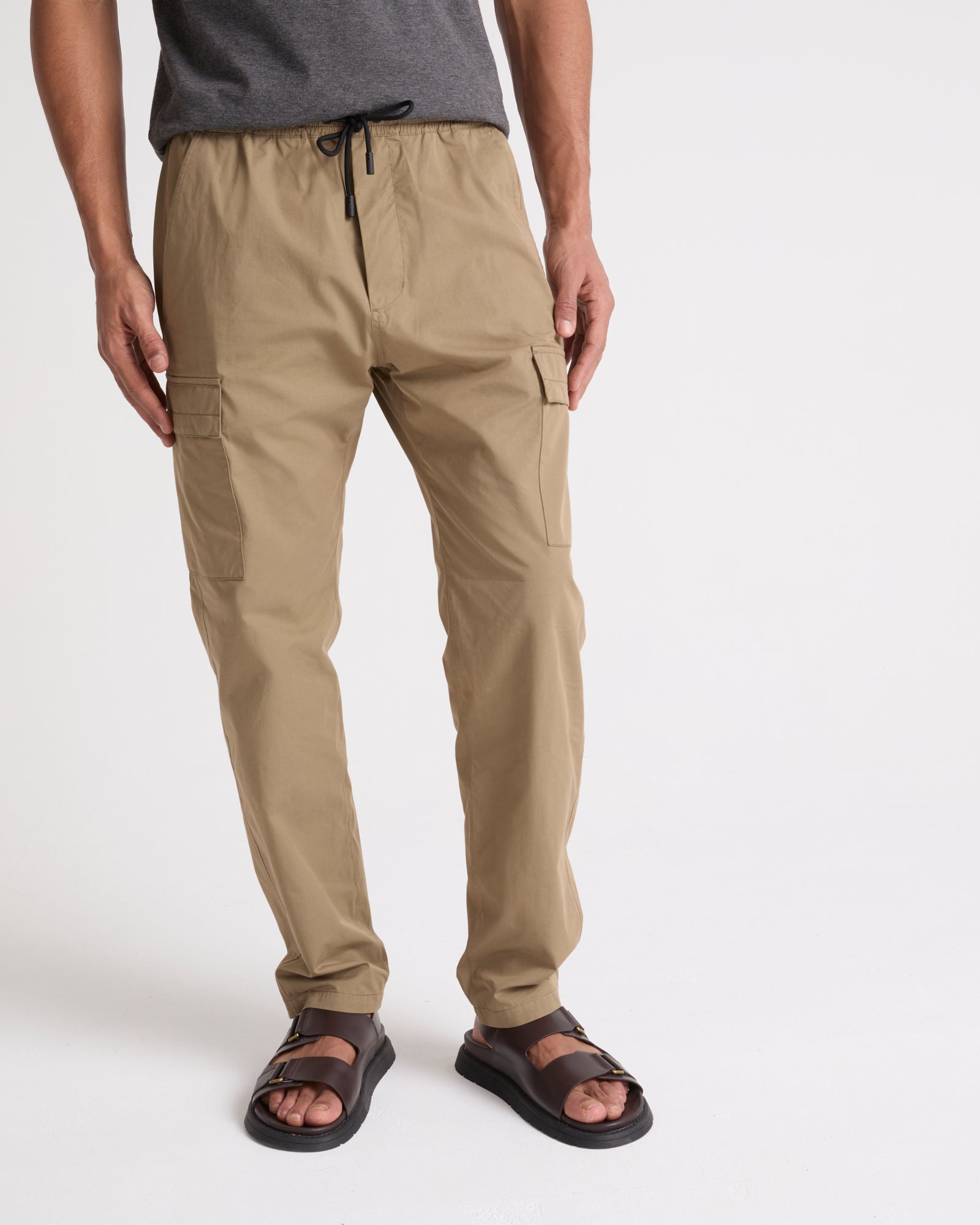 Cotton-blend cargo trousers - khaki - Private sale – Yves Salomon