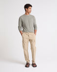Pantalon en coton mélangé