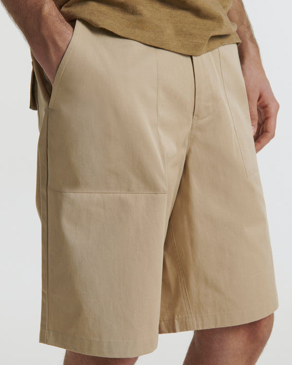 cotton shorts - beige