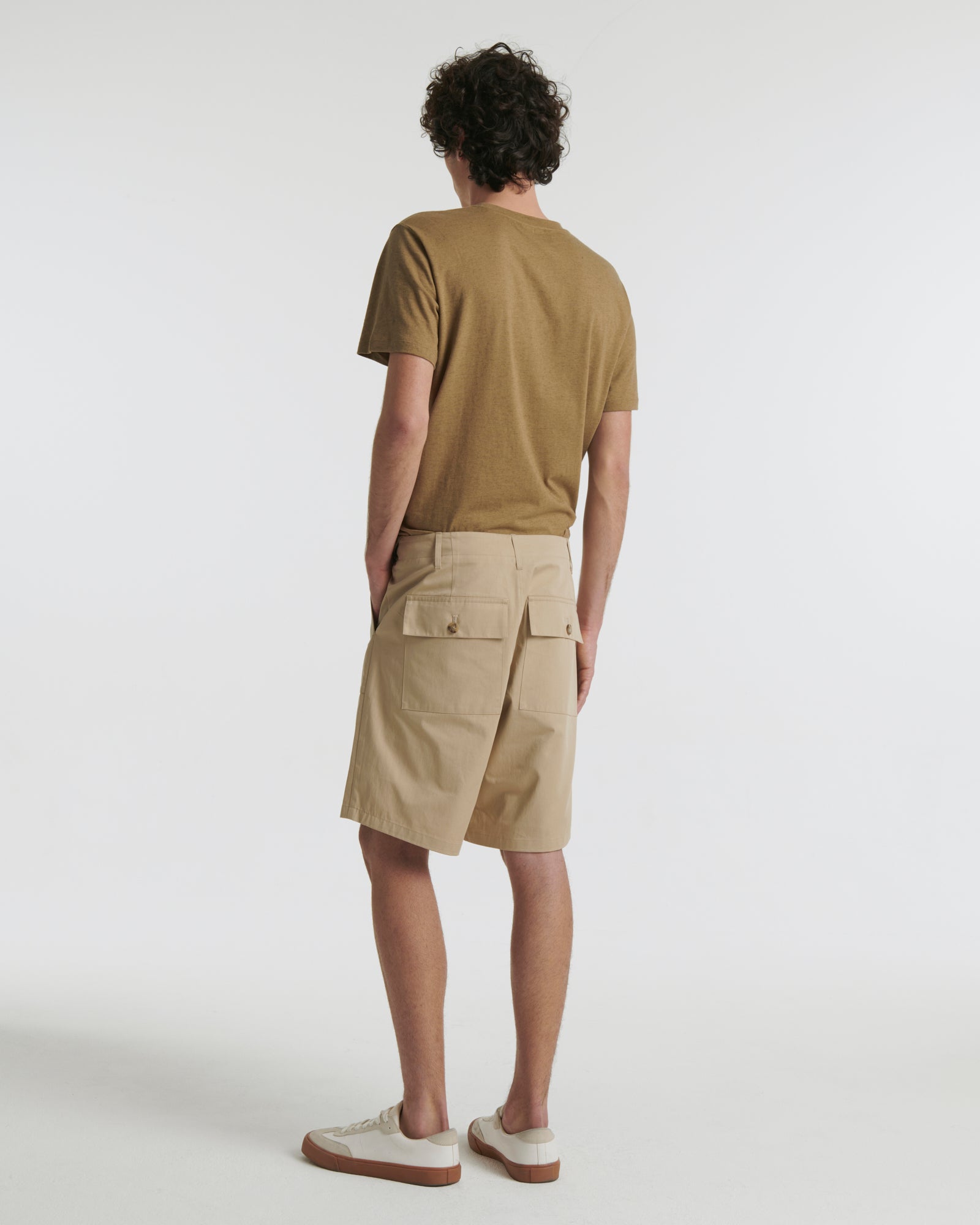 cotton shorts - beige