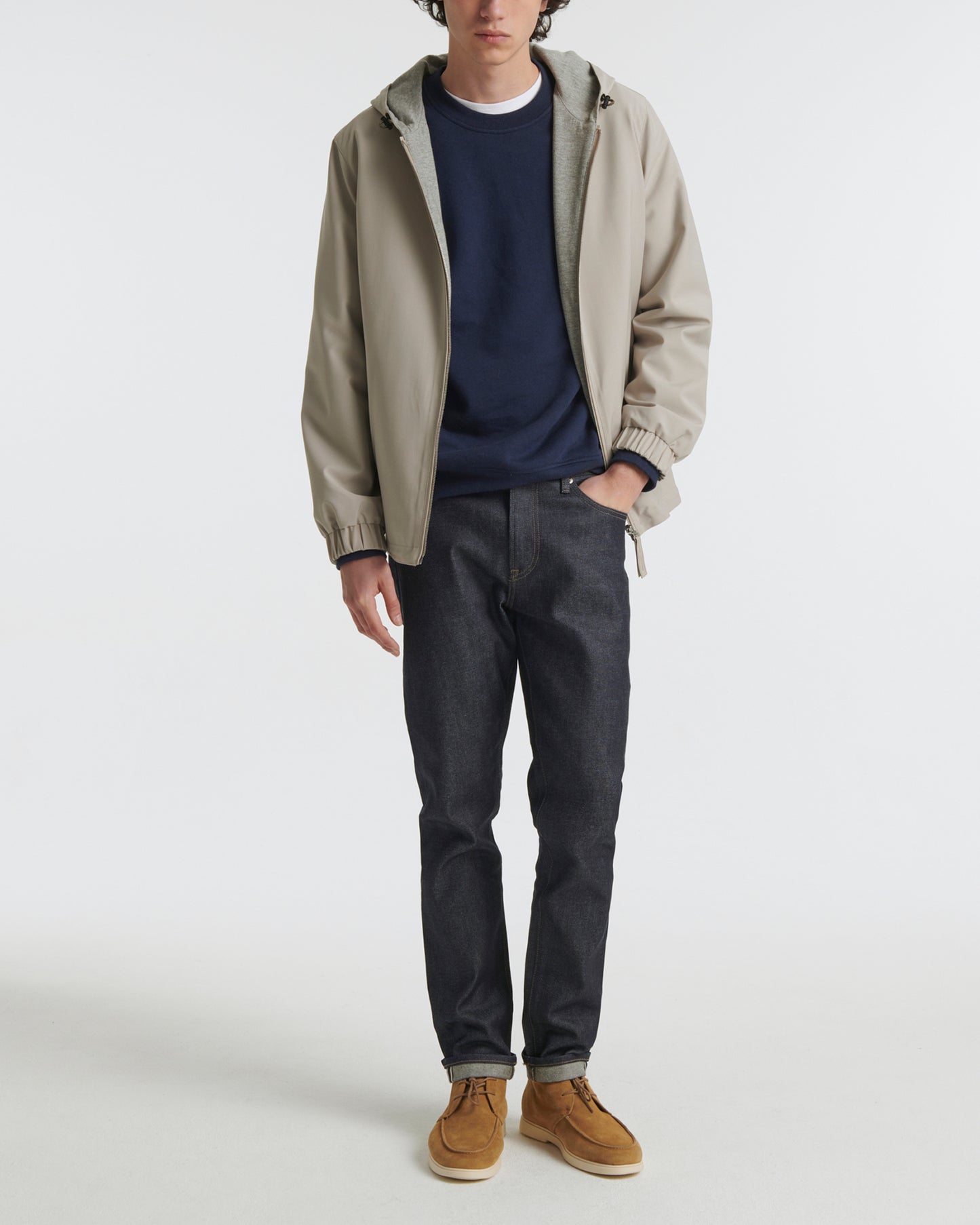 Veste réversible en laine froide imperméable