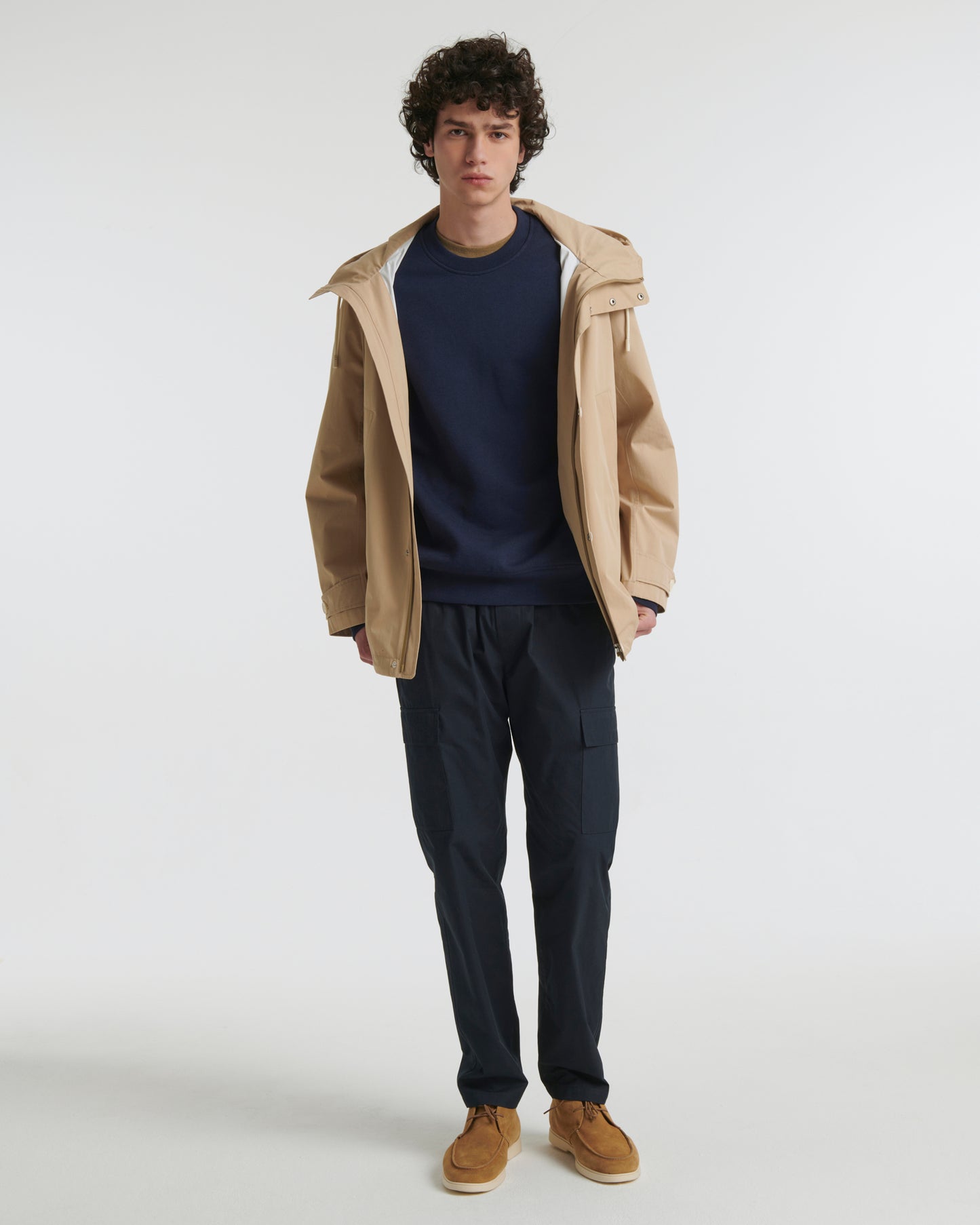 Ventes privées - parka-courte-en-coton-melange-waterproof-blanc-24ehv02977b04wa1035 -Yves Salomon