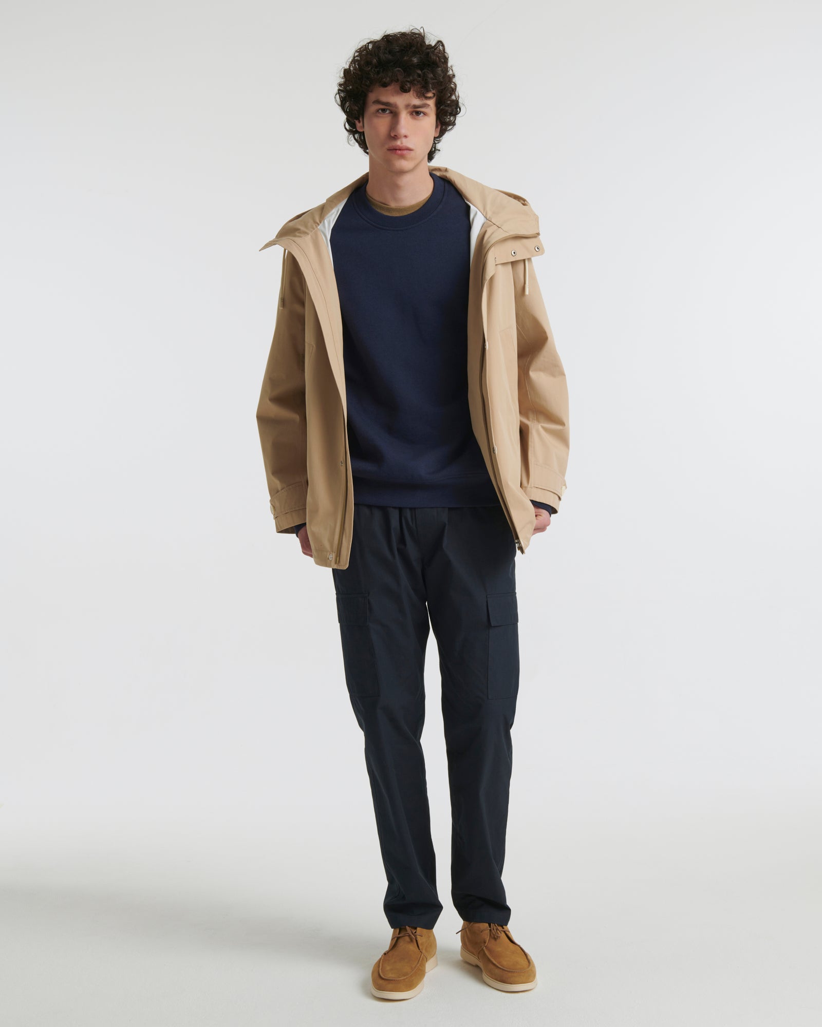 Ventes privées - parka-courte-en-coton-melange-waterproof-blanc-24ehv02977b04wa1035 -Yves Salomon