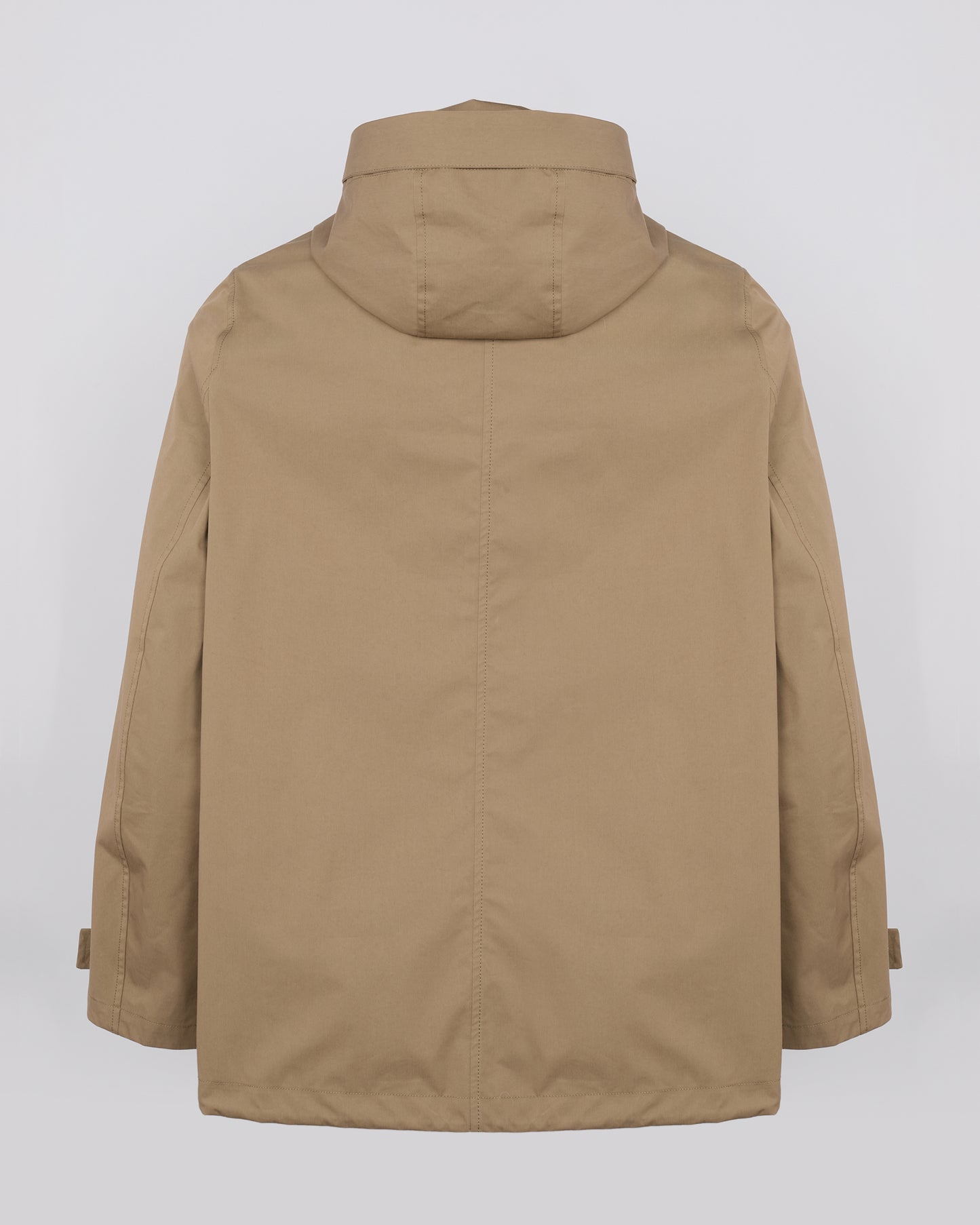 Parka courte en tissu technique mix coton