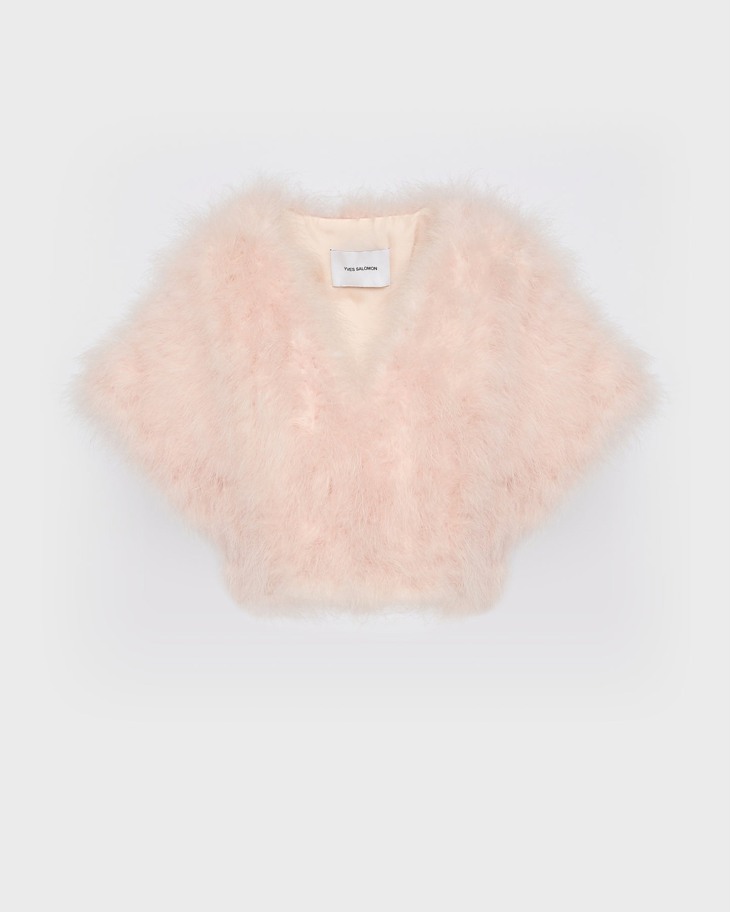 Boléro court en plumes -Yves salomon - Nouvelle collection Printemps Été