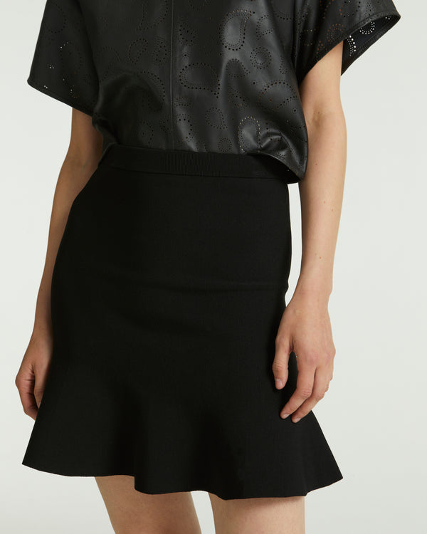 Knit skirt - black