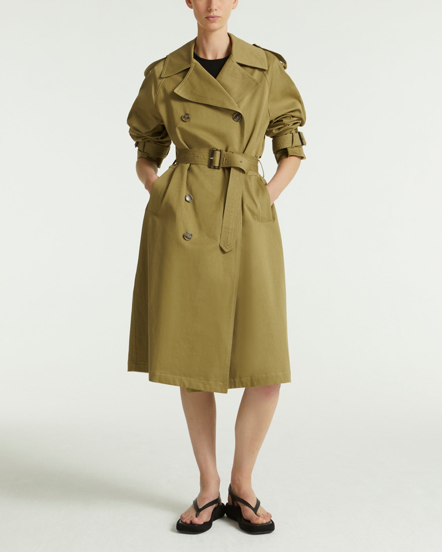 Trench en gabardine de coton