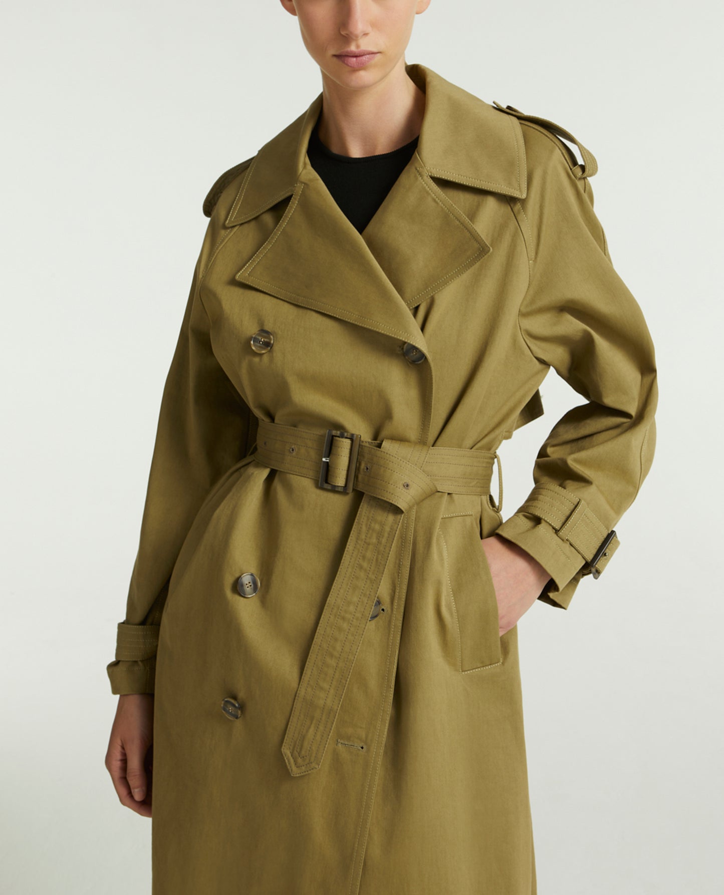 Trench en gabardine de coton