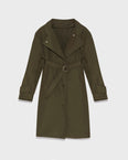 Oversized coat in technical fabric