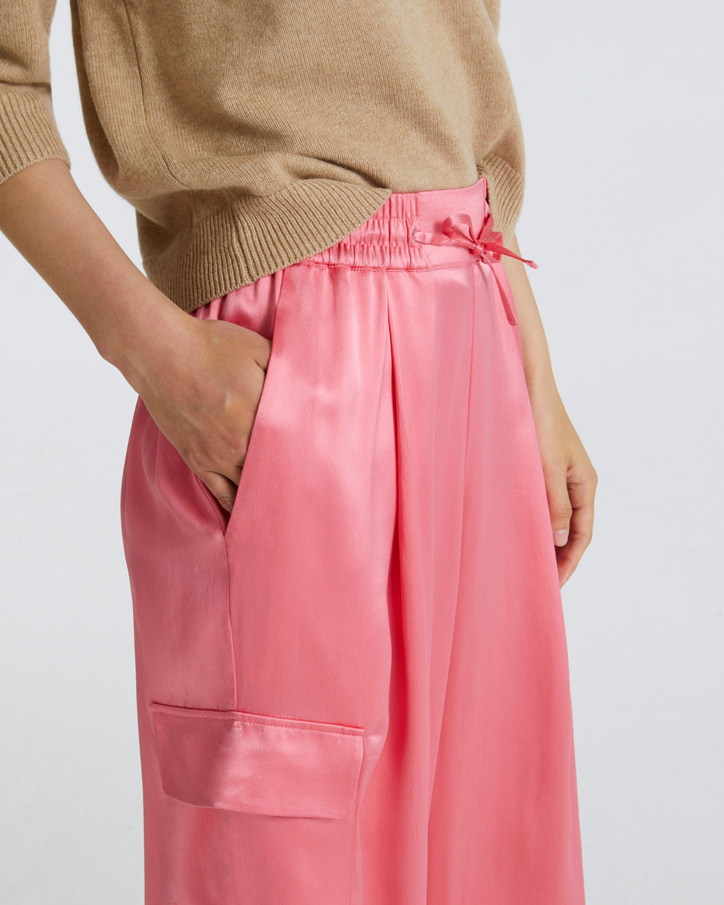 Pantalon en satin