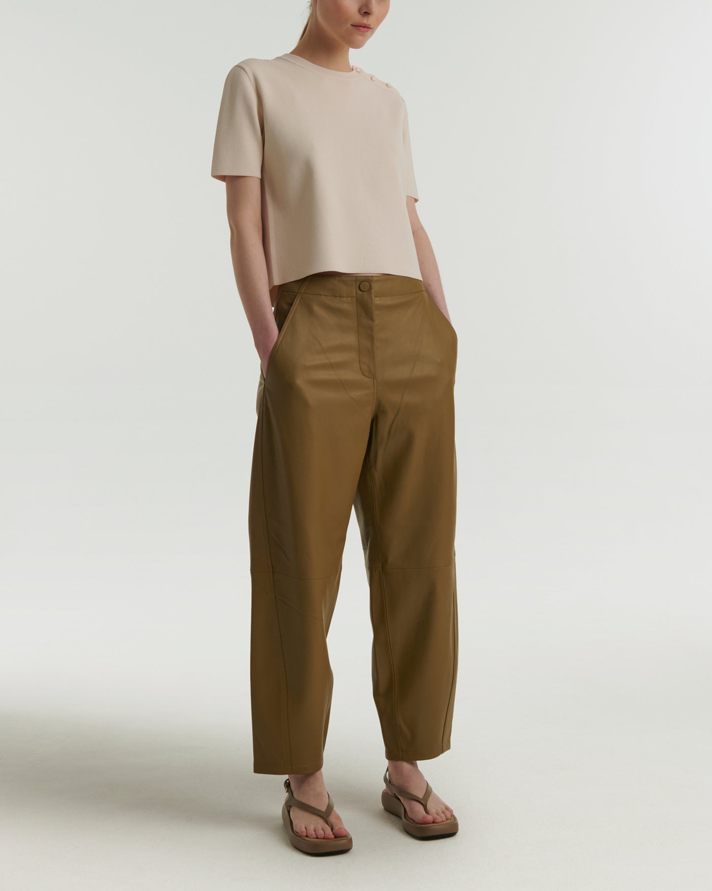 Pantalon en cuir d'agneau