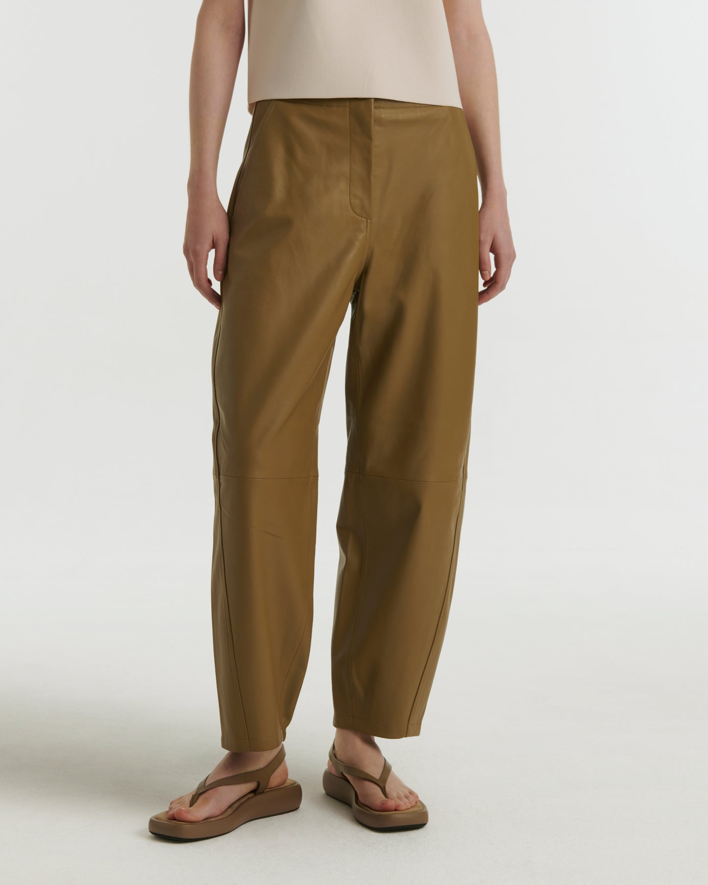 Pantalon en cuir d'agneau