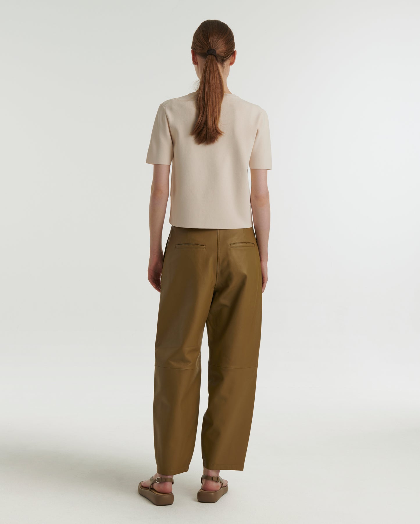 Pantalon en cuir d'agneau