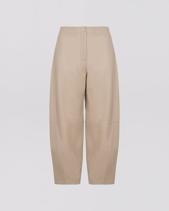 Lamb leather trousers