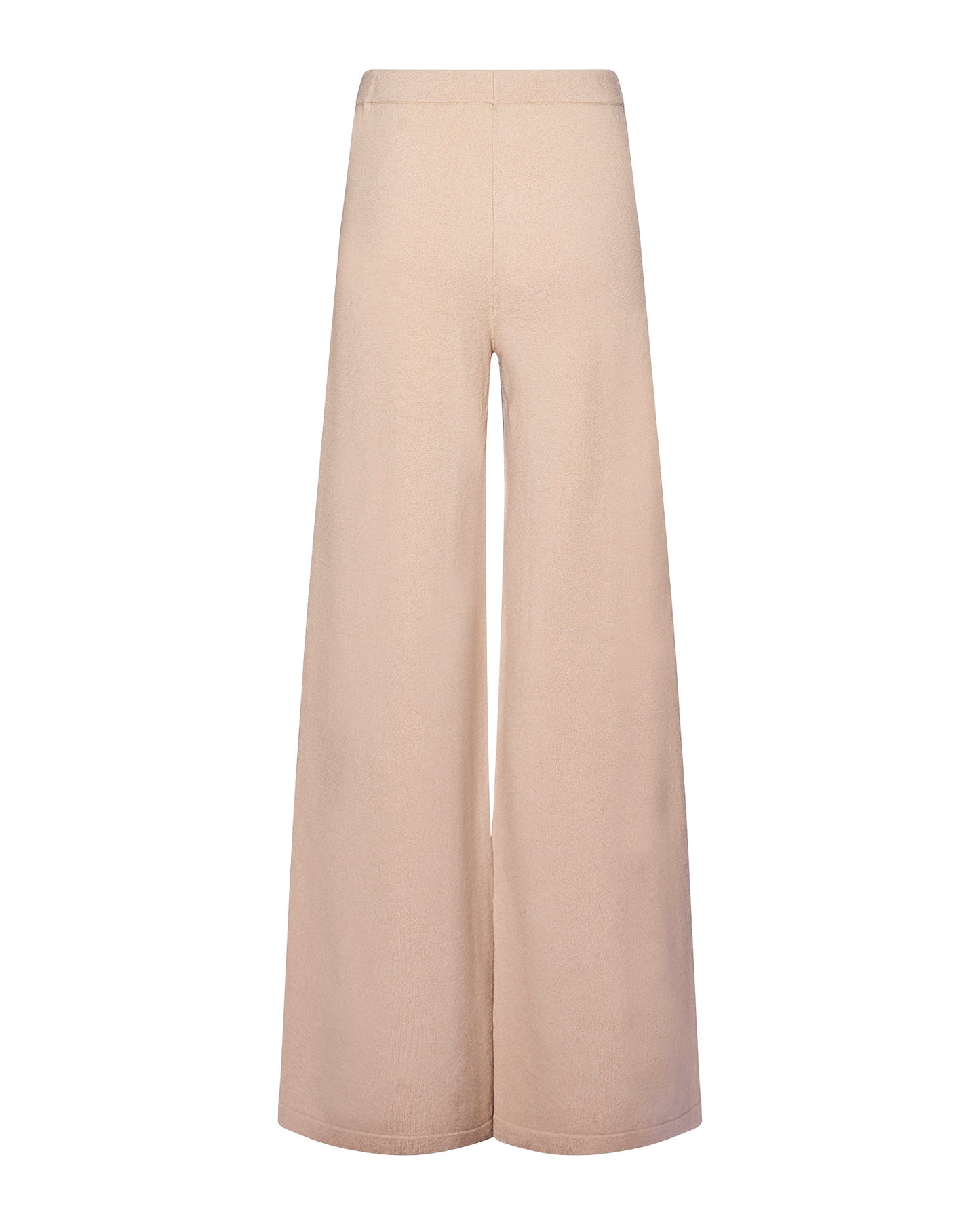 Merino knit wide leg trousers