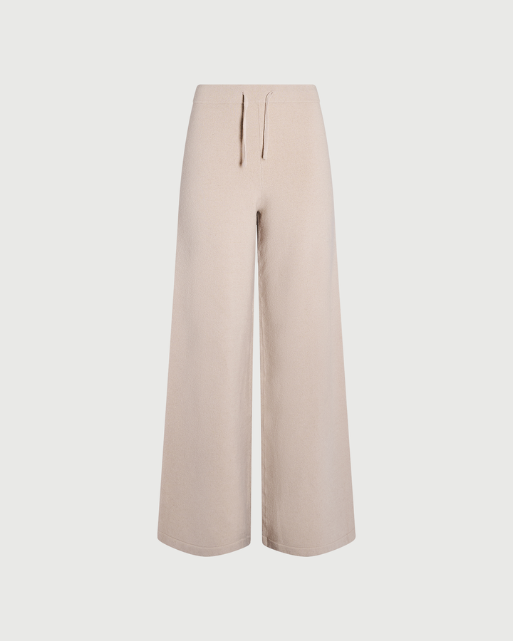 Pantalon large en maille mérinos- Yves Salomon - Nouvelle collection Automne Hiver