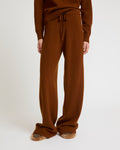 Pantalon large en maille mérinos
