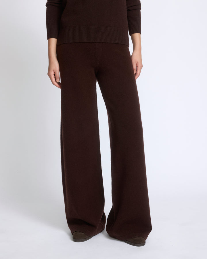 Pantalon large en maille mérinos - Yves Salomon - Nouvelle collection Automne Hiver