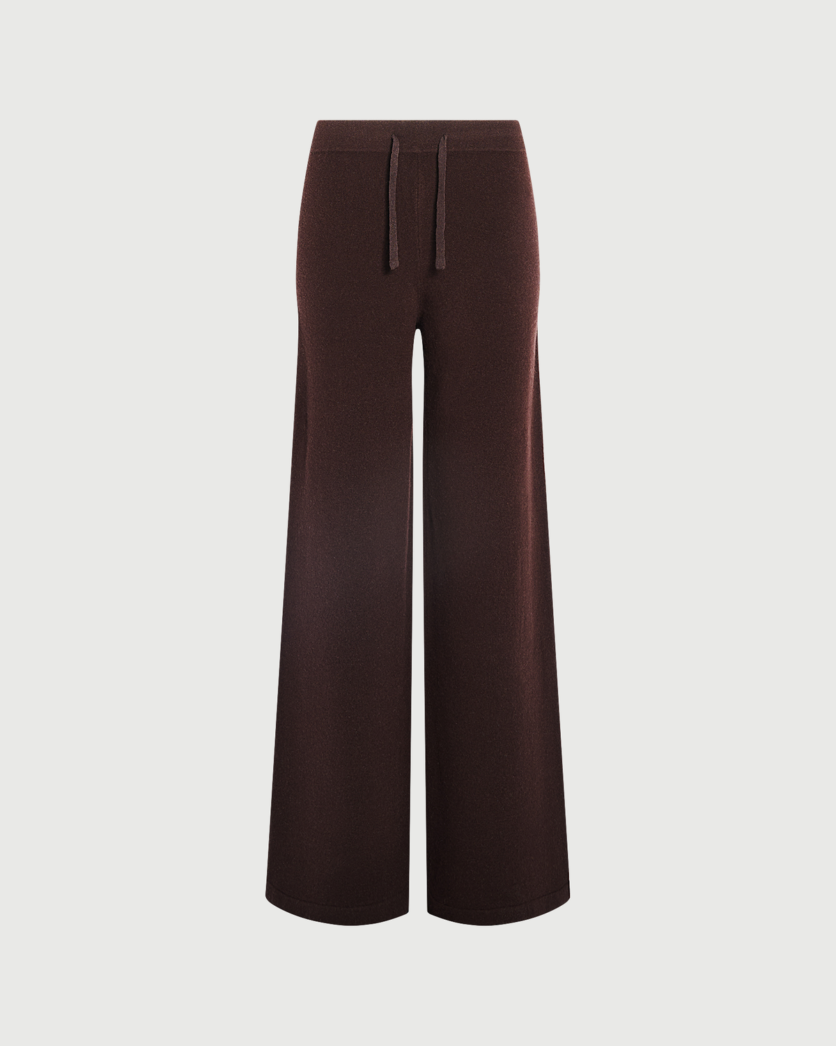 Pantalon large en maille mérinos