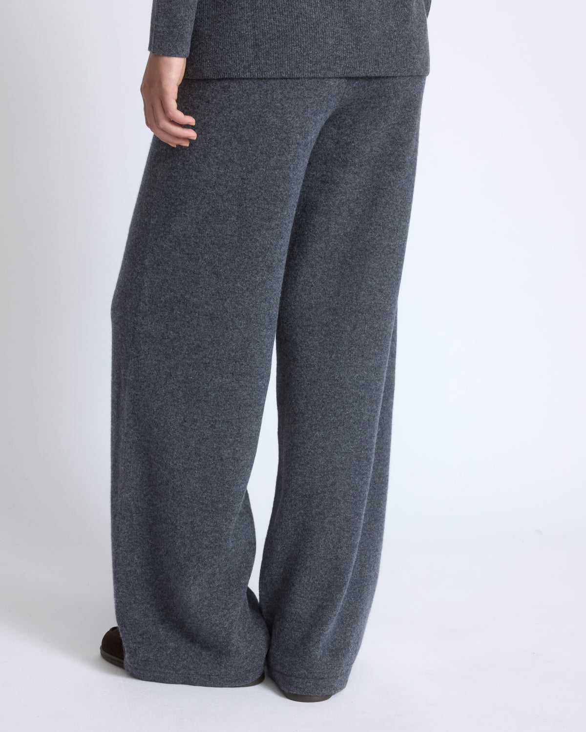Pantalon large en maille mérinos - Yves Salomon - Nouvelle collection Automne Hiver