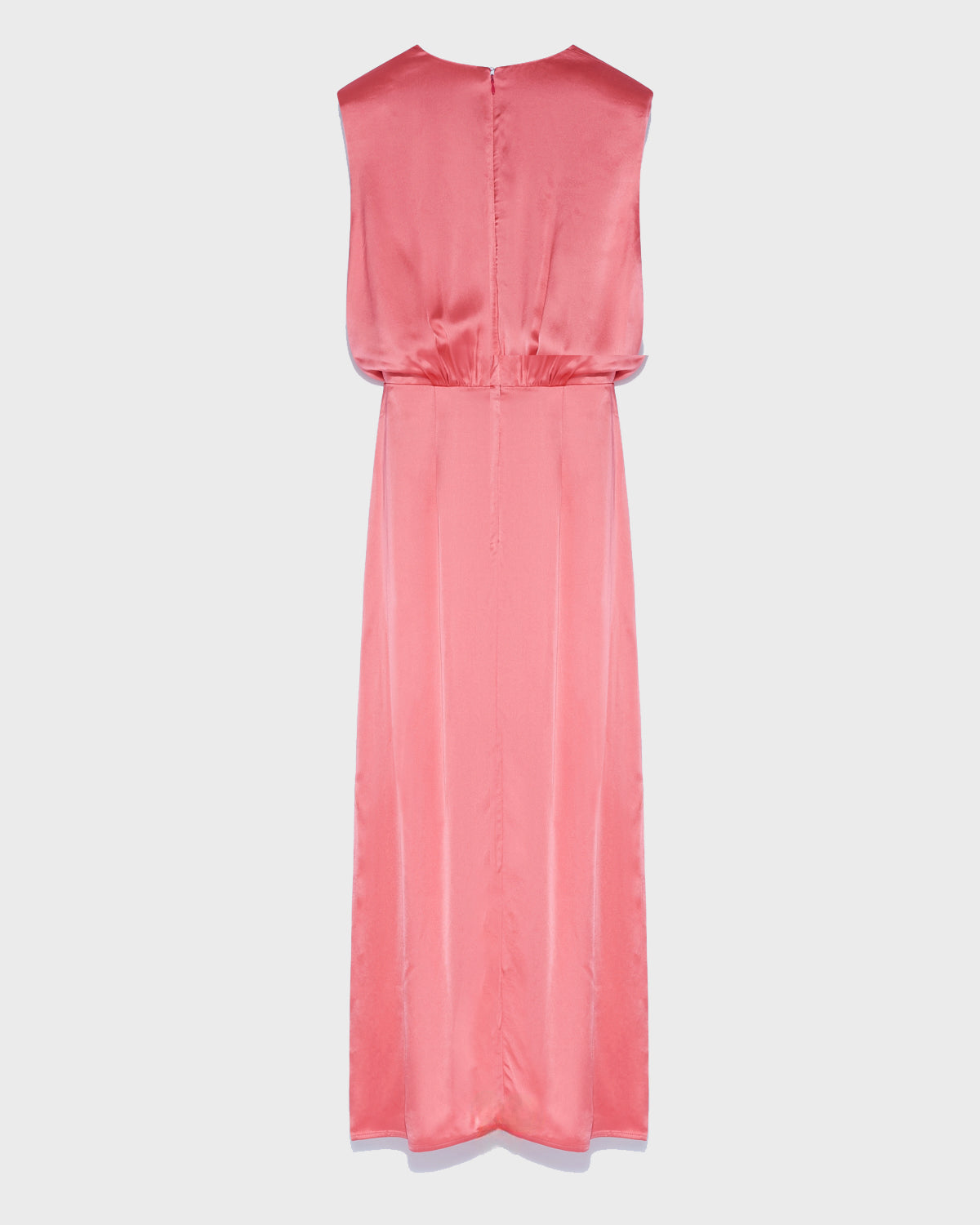 Robe longue en satin