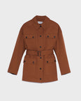 Veste saharienne en gabardine de coton