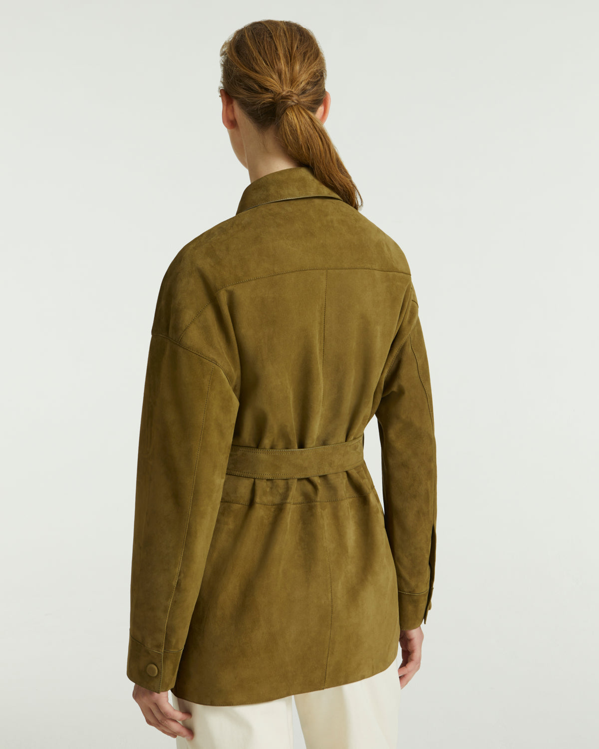 Safari jacket in double-sided velour lamb leather – Yves Salomon
