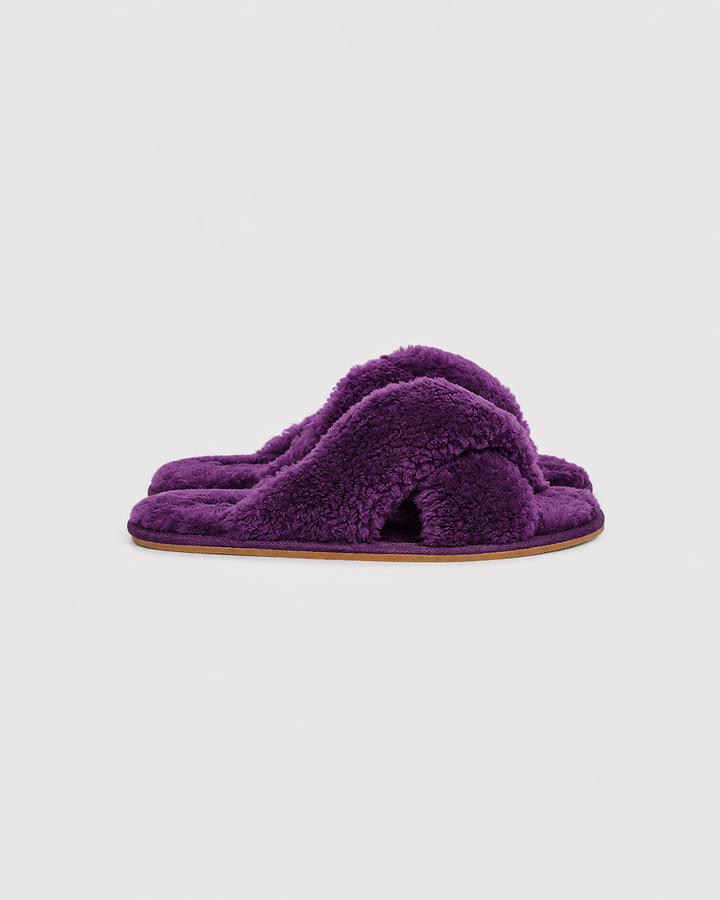 100% lambskin slippers