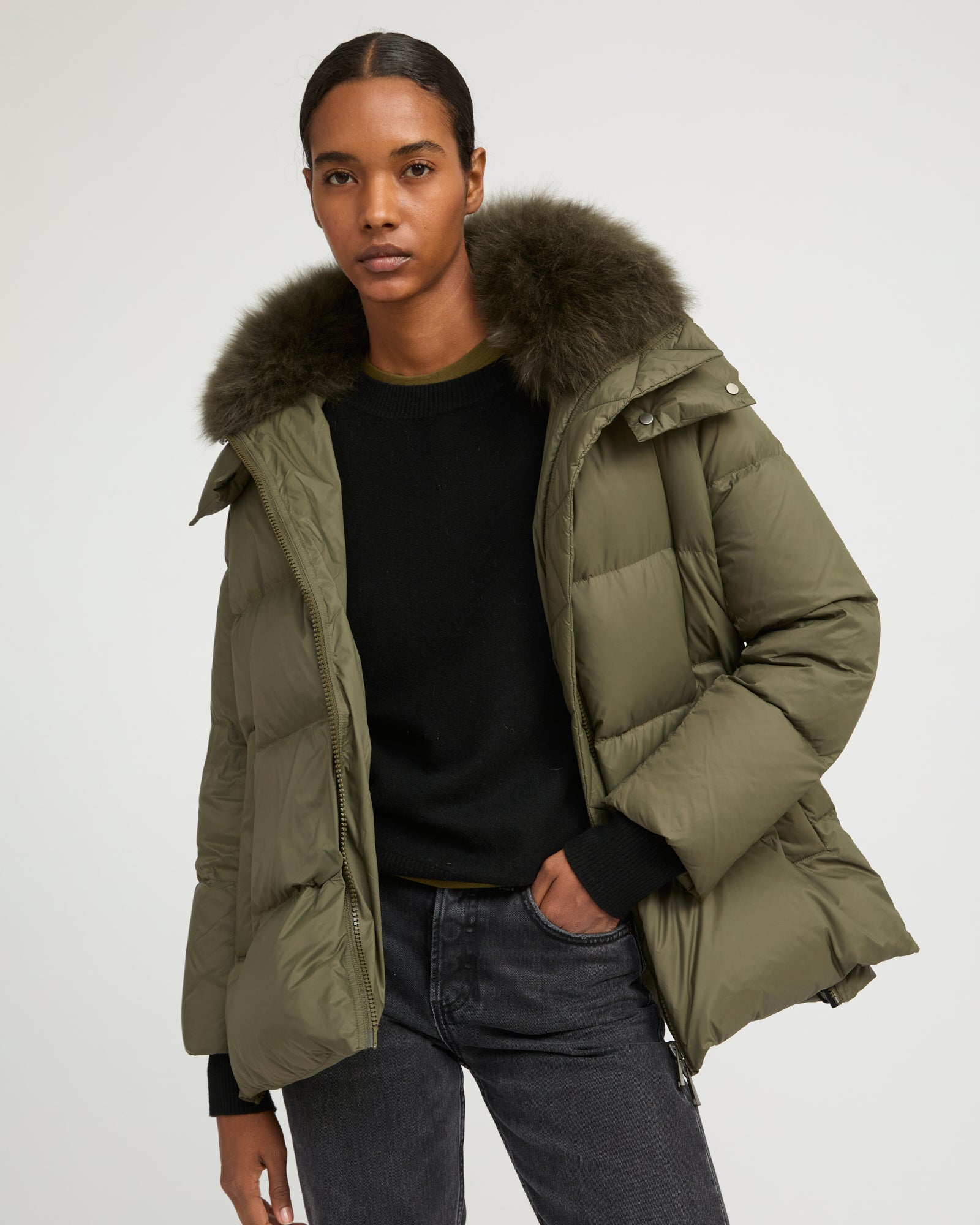 YVES SALOMON ARMY モッズコート ライナー　カーキ　38サイズ 楽天市場】Yves Salomon Armyの通販