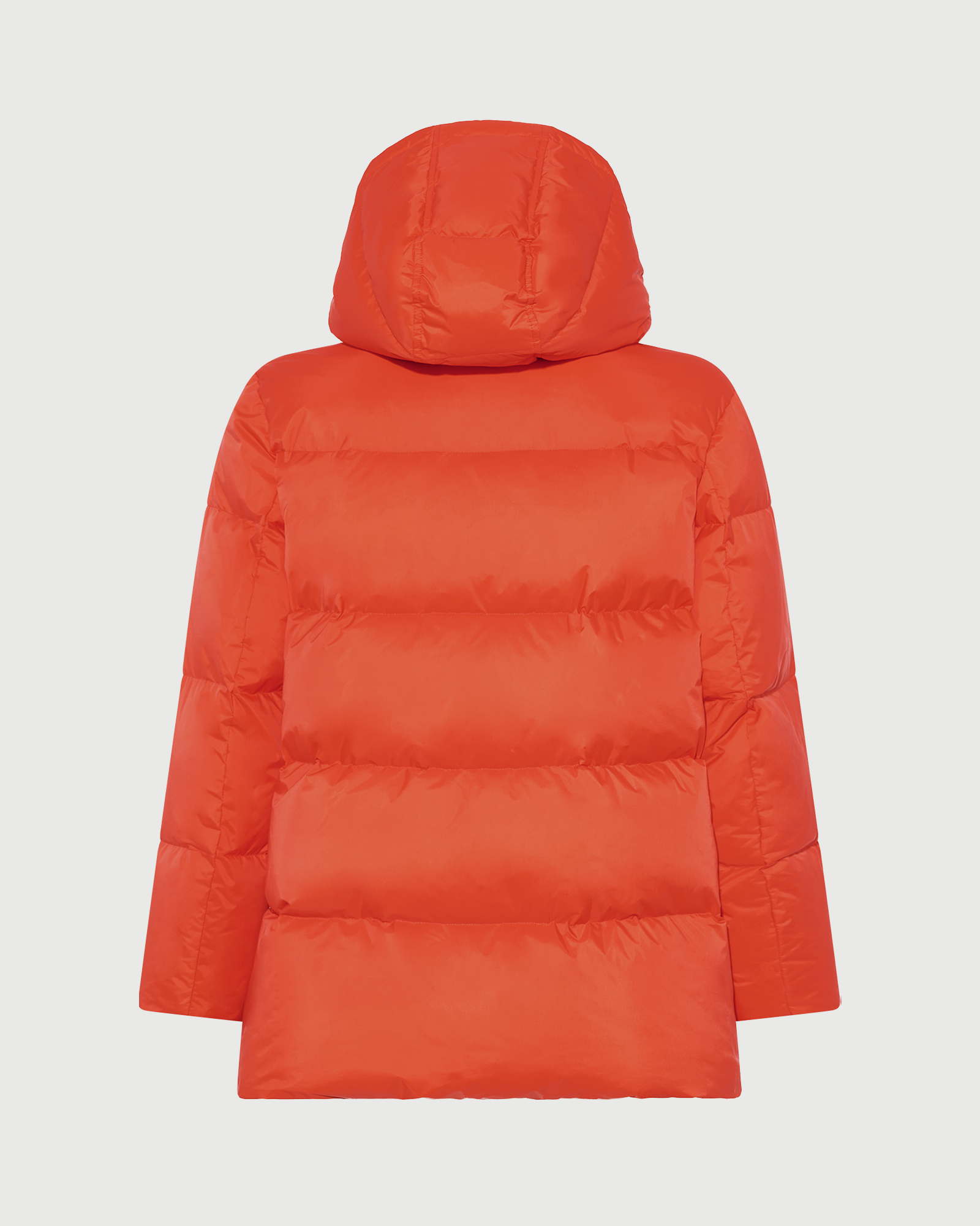 Doudoune "A" line en tissu technique imperméable avec col en agneau laine vaporeuse- Yves Salomon - Nouvelle collection Automne Hiver