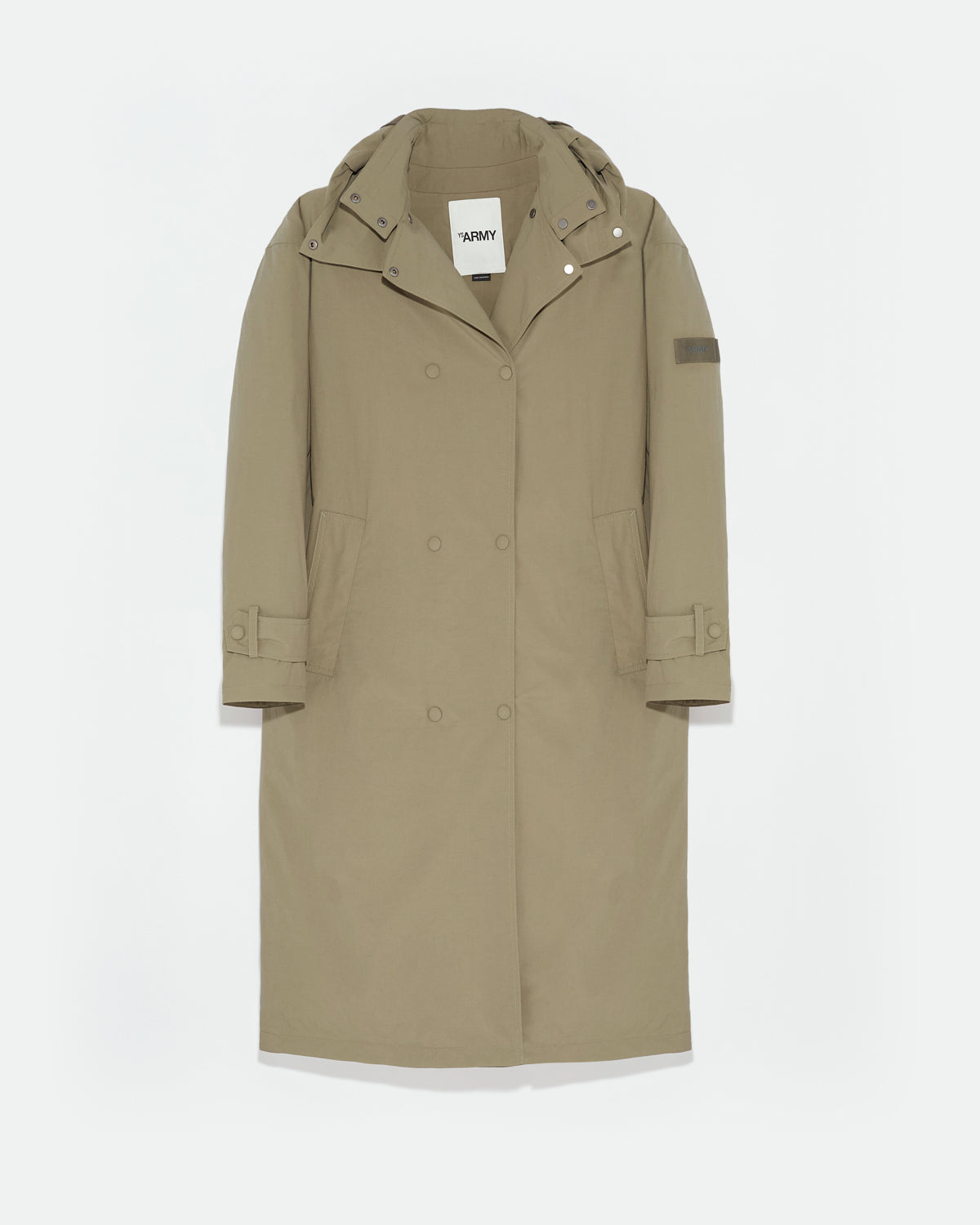 Black Friday 2025 - Yves Salomon - Manteau 7/8 en tissu technique doudoune