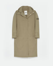 Manteau 7/8 en tissu τεχνική doudoune