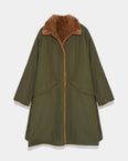 Parka réversible en tissu technique déperlant et fourrure de vison