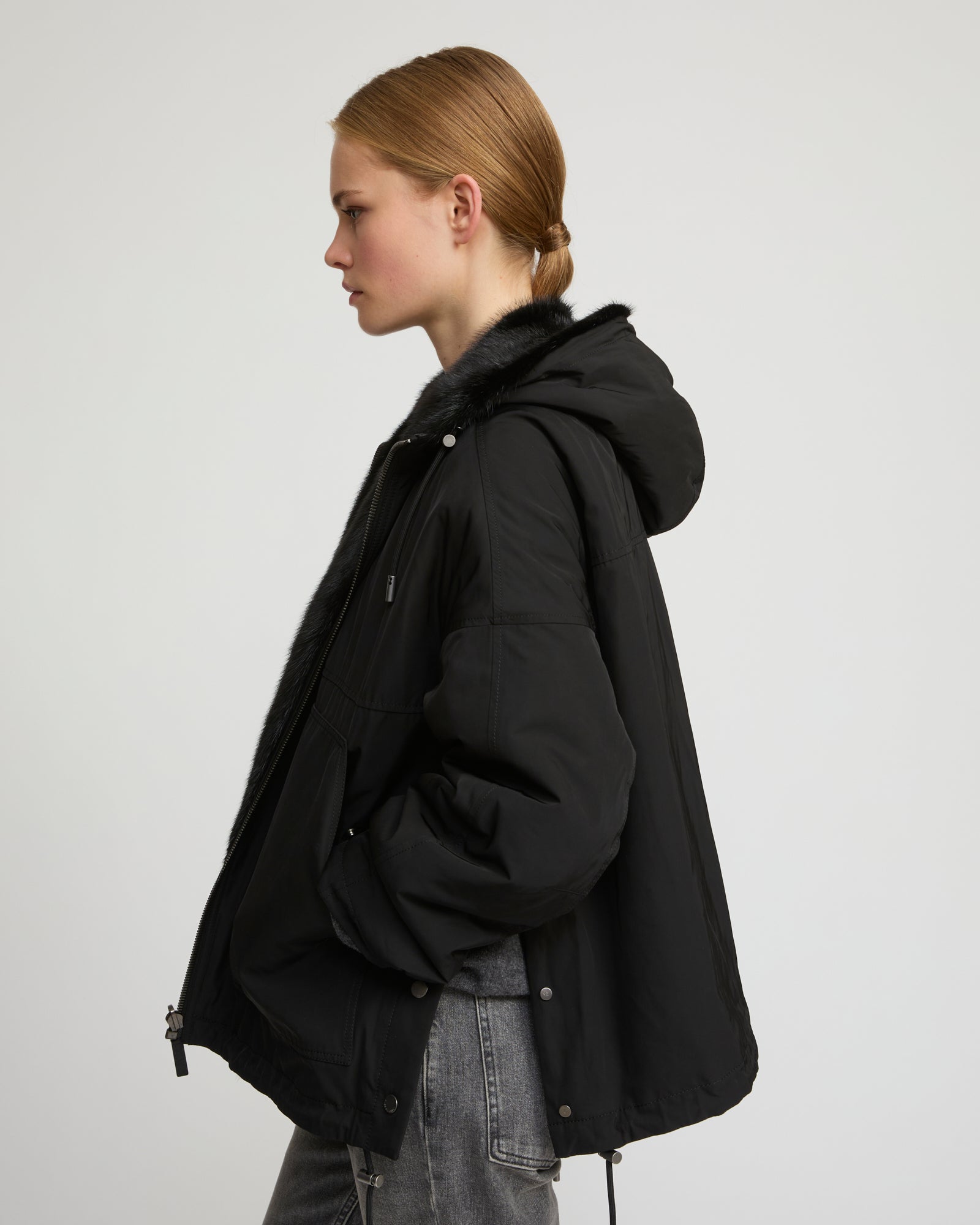 YVES SALOMON パープル　ファーショートコート Fall Winter collection - YVES SALOMON - Women – Yves Salomon US