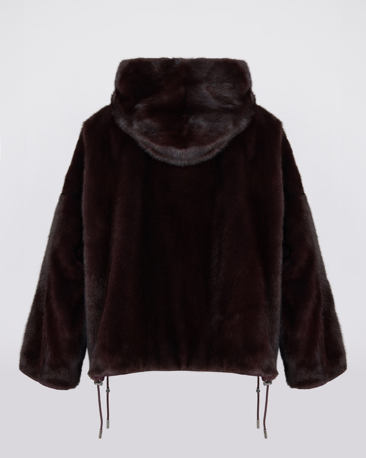 Veste courte en tissu technique déperlant réversible en fourrure de vison - Yves Salomon - Nouvelle collection Automne Hiver