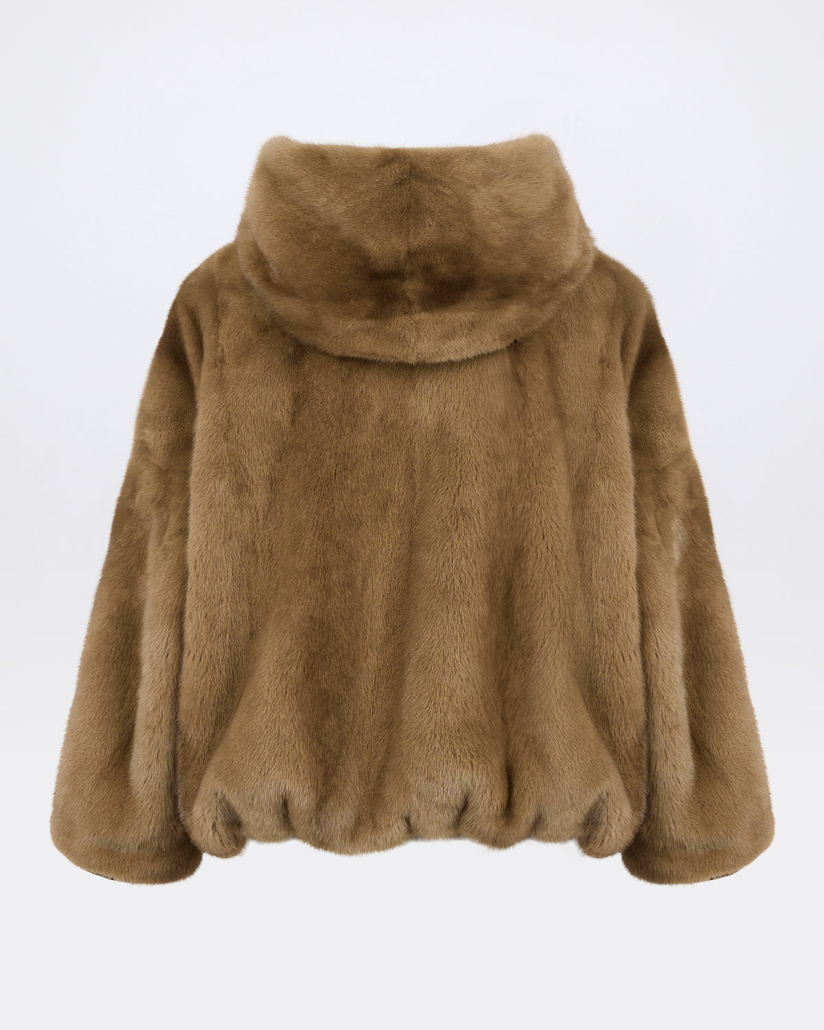 Veste courte en tissu technique déperlant réversible en fourrure de vison - Yves Salomon - Nouvelle collection Automne Hiver